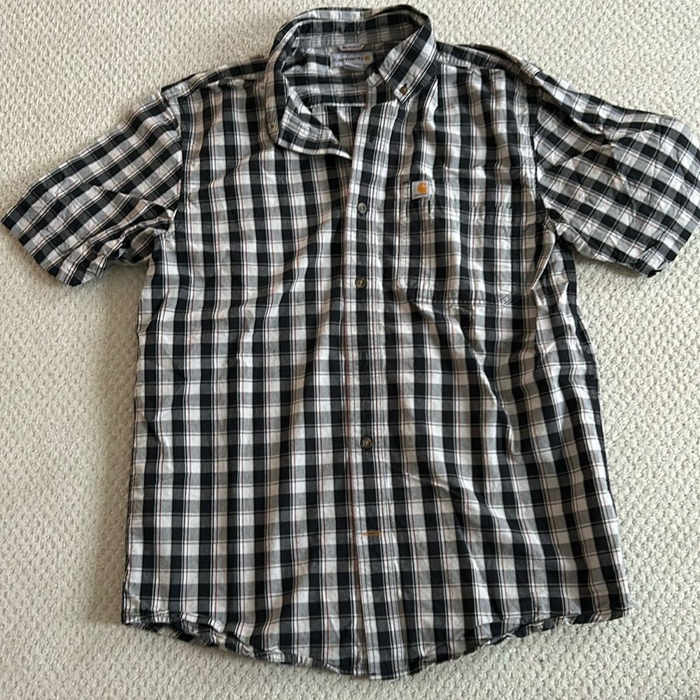 Carhartt Relaxed Fit Plaid Button Up